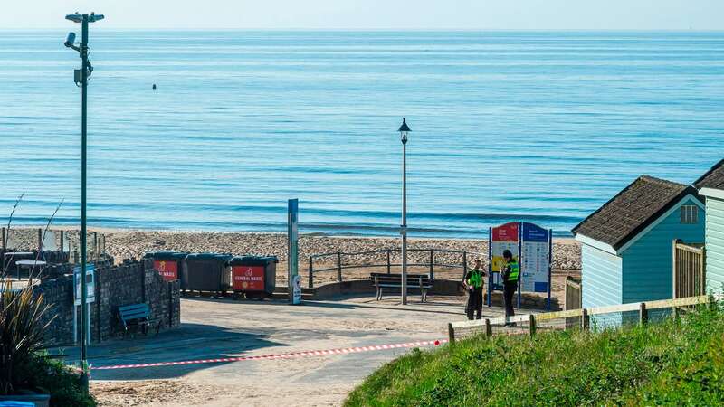 Two women were stabbed at Durley Chine Beach in Bournemouth (Image: Max Willcock/BNPS)