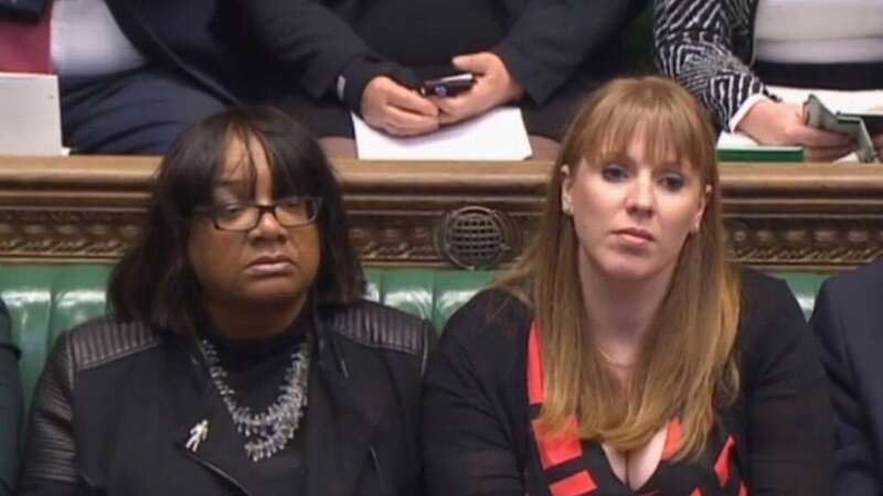 Diane Abbott (L) is currently suspended