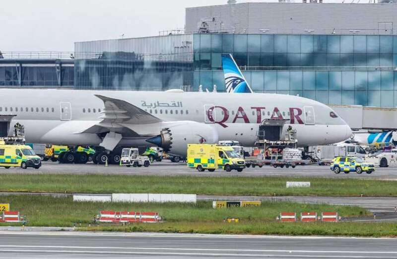 Emergency services were called to the tarmac at Dublin Airport