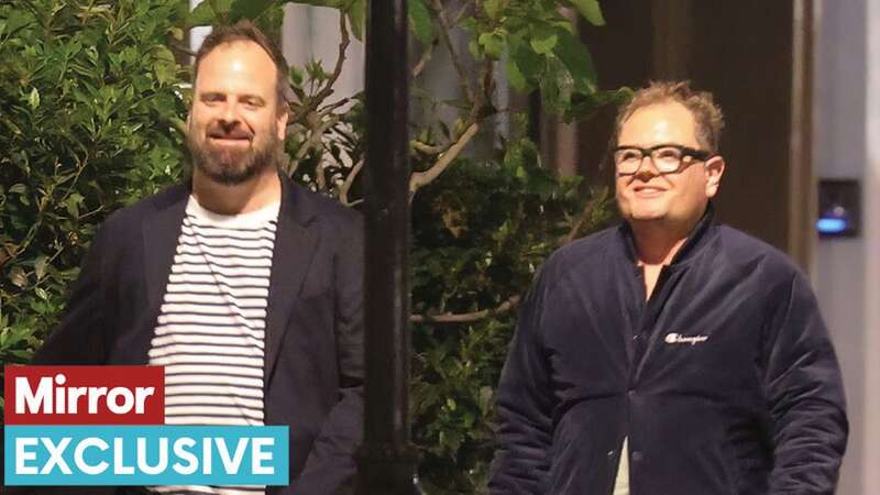 Alan Carr has been papped enjoying a three-hour dinner date with interior design star, Edward Robinson