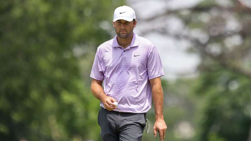 Scottie Scheffler is four shots behind the leader at the Charles Schwab Challenge (Image: Getty)