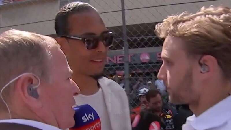 Martin Brundle interrupted a Dutch reporter