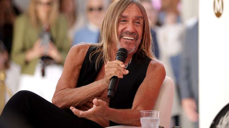 Iggy Pop participating in a live listening party at the Magnum Beach in Cannes, France. (Image: SWNS)