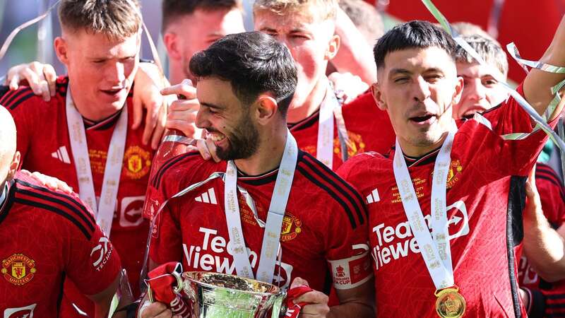 Manchester United earned silverware for the second season running after their 2-1 win against Manchester City in the FA Cup final (Image: Getty Images)