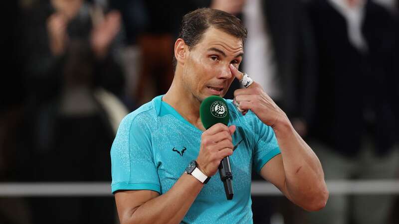 Rafael Nadal struggled to contain his emotions after defeat to Alexander Zverev (Image: Getty Images)