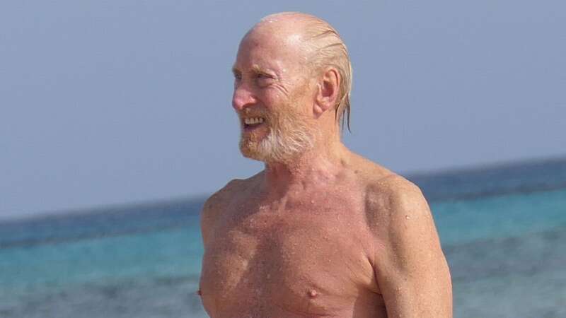 Actor Charles Dance unabashedly shows off nude body at nudist beach (Image: Cobra Team / BACKGRID)