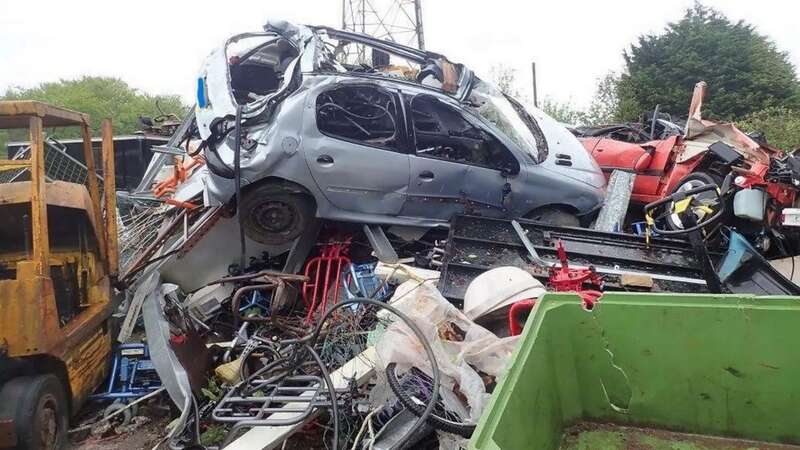 Ivor stored vehicles and parts, mixed metal and electronic equipment (Image: Environment Agency/SWNS)