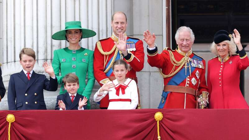 The royals on the Buckingham Palace balcony at last year