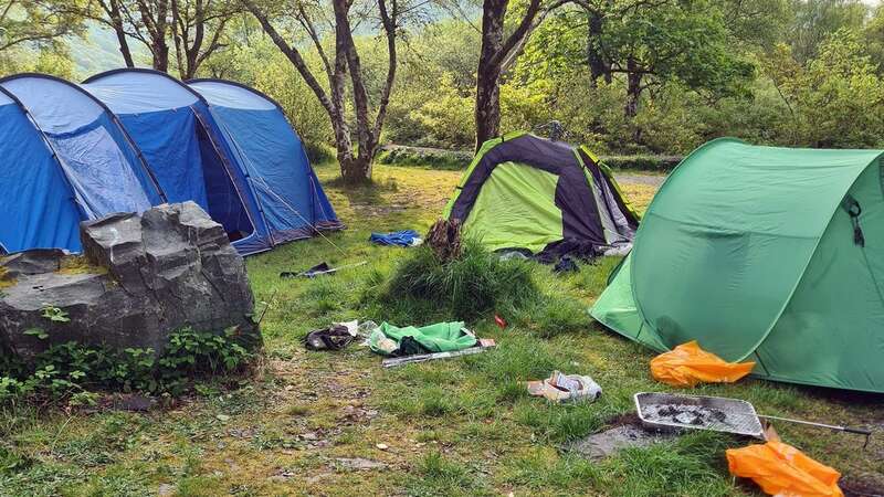 The campsite in Llanberis, Gwynedd (Image: John Horrigan/Daily Post Wales)