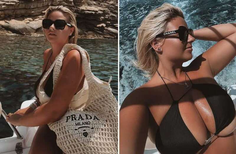 The blonde bombshell left little to the imagination in her latest series of social media snaps