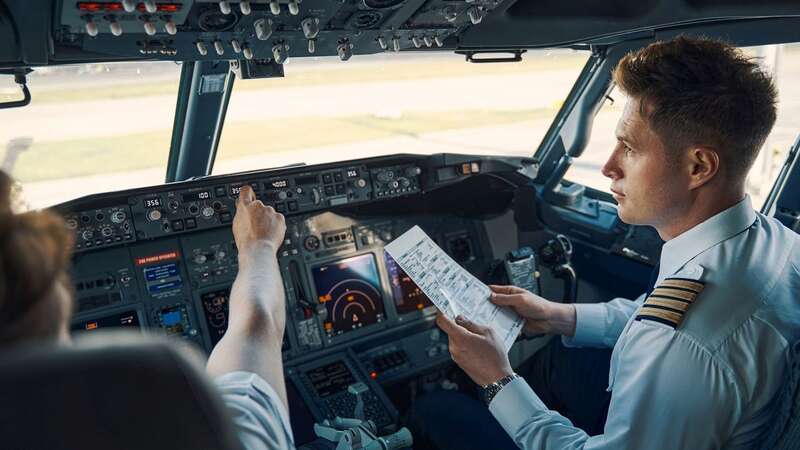 An airline pilot (not pictured) embarrassed his onboard cousin with a special announcement during their flight (stock image) (Image: Getty Images/iStockphoto)