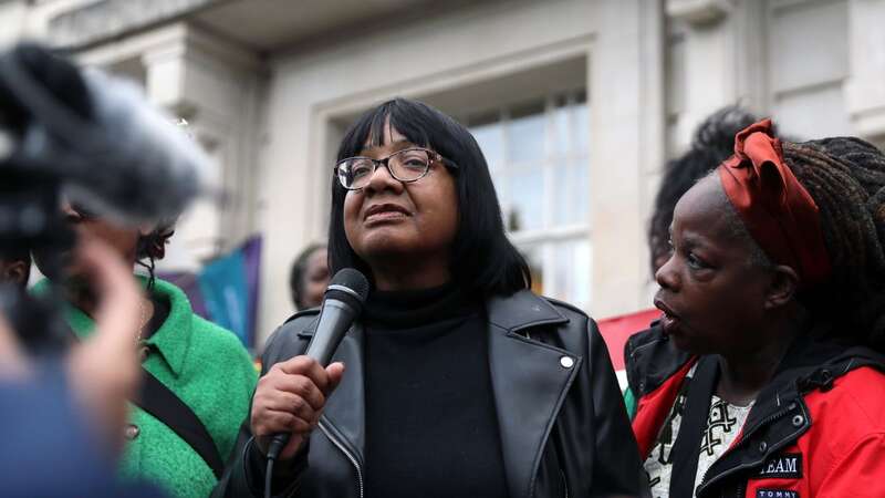 Diane Abbott speaks at a rally in her Hackney North and Stoke Newington constituency (Image: Getty Images)