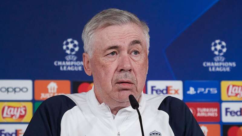 Carlo Ancelotti speaks during a press conference ahead of Real Madrid