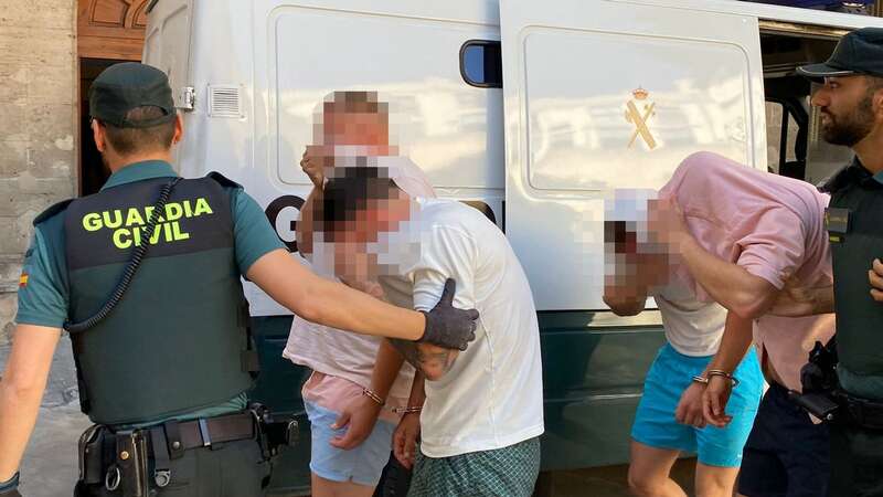 The violent incident occurred around 7.30pm yesterday at a beach club restaurant called Balneario Illetas (Image: SOLARPIX.COM)