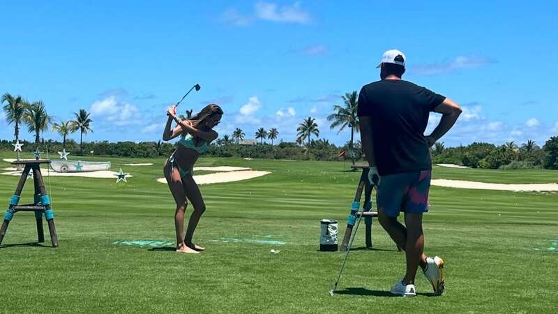 Brooks Koepka and his wife Jena Sims took to the Bahamas and showed off how much fun the two had (Image: Photo by Andrew Redington/Getty Images)