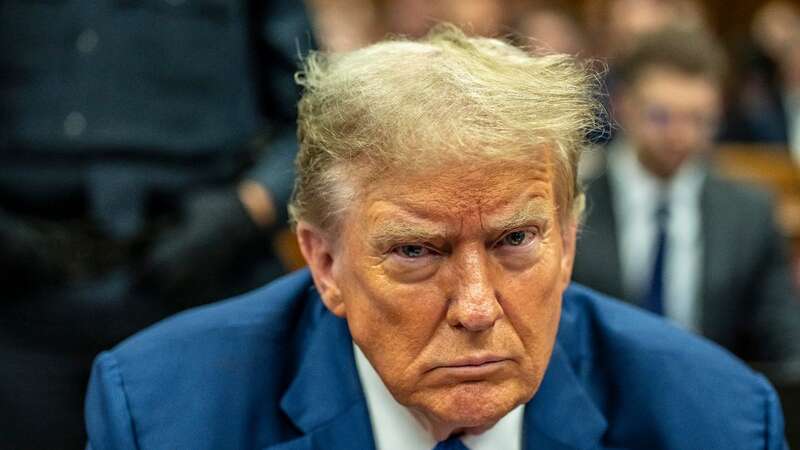 Former President Donald Trump was found GUILTY / NOT GUILTY in the historic hush money trial he faced in Manhattan (Image: POOL/AFP via Getty Images)