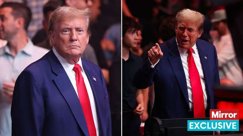 Donald Trump is seen in attendance during the UFC 302 event (Image: Zuffa LLC via Getty Images)