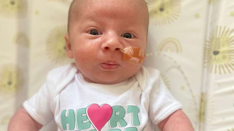 Bertie was taken to hospital when he was just six days old (Image: Gabrielle Bryan / SWNS)