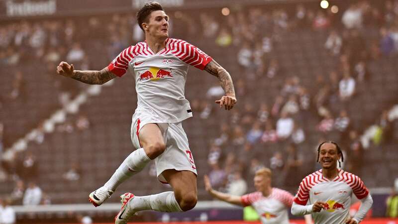 Benjamin Sesko netted 18 goals for RB Leipzig in his first season at the club (Image: AFP via Getty Images)