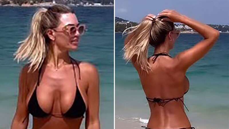 Christine McGuinness wows as she shows off flawless curves in string bikini