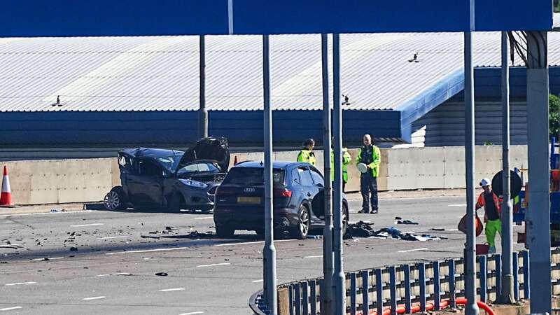 The crash happened close to Spaghetti Junction, the UK