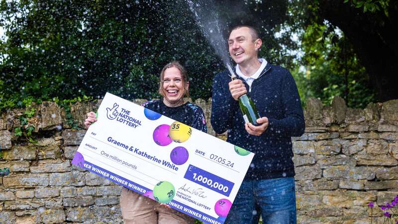 Graeme White, 35, and his wife, Katherine, 36, scored the “life-changing” sum in the EuroMillions draw on May 7. (Image: East Anglia News Service)