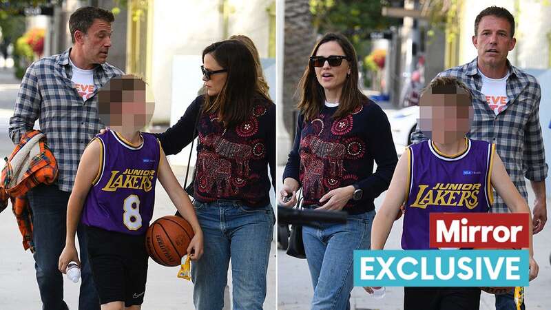 Ben Affleck spent time with Jennifer Garner and their son