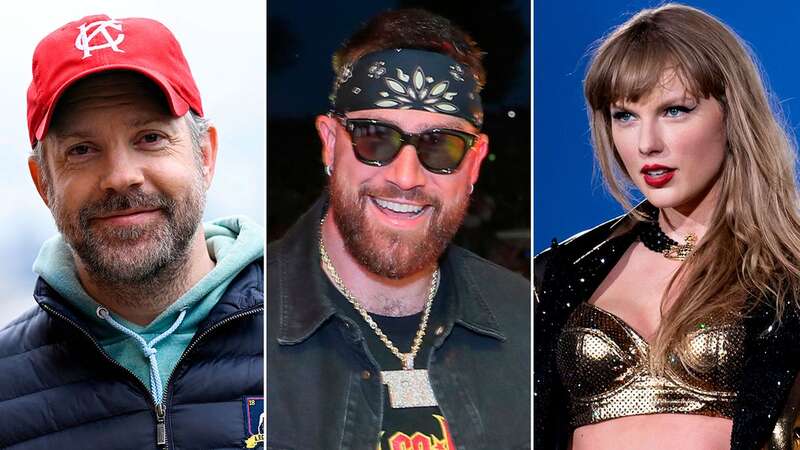 Jason Sudeikis did not shy away from asking Travis Kelce a question about a potential proposal to Taylor Swift (Image: GC Images)