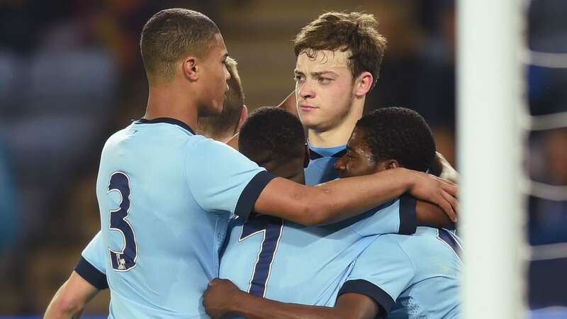 Brandon Barker (C) was a star player during his time at Manchester City