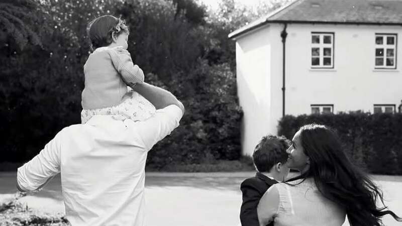 Prince Harry and Meghan Markle with their children Archie and Lilibet (Image: Netflix)