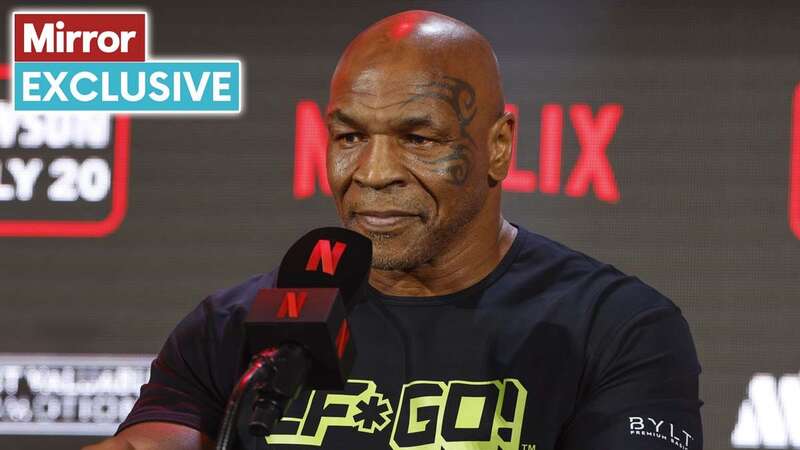 Mike Tyson before his bout with Jake Paul was postponed for health reasons (Image: AP)