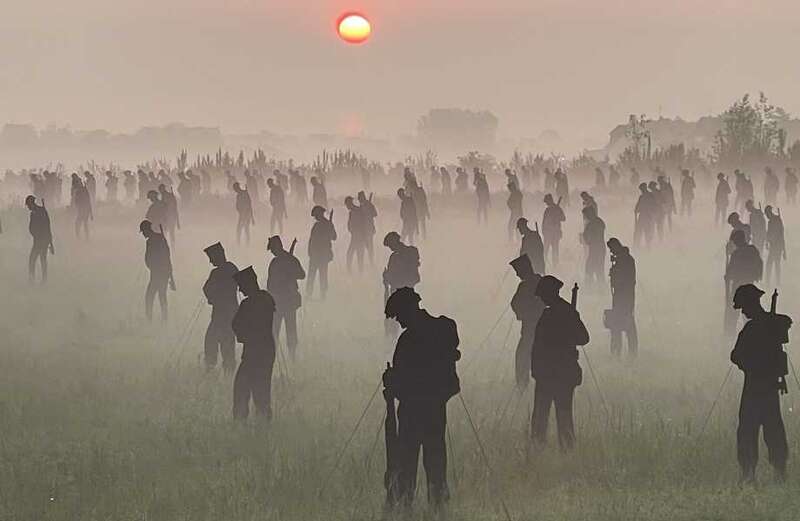 Each silhouette was lovingly created by hundreds of volunteers