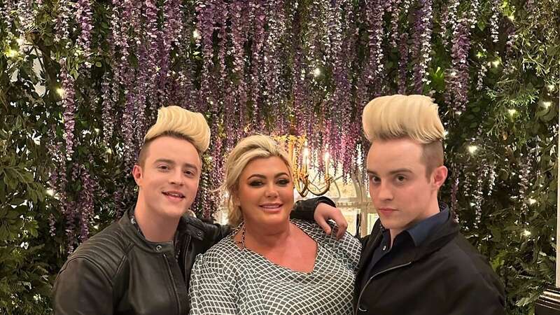 Gemma Collins and Jedward tucked into a curry during their night on the town (Image: Instagram/ @gemmacollins)