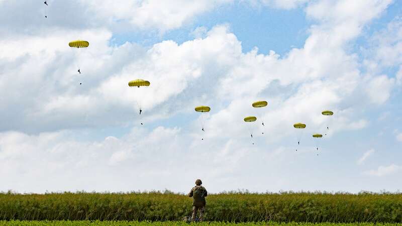 The landing spot chosen was the designated drop zone K on D-Day (Image: UK MOD Crown copyright)