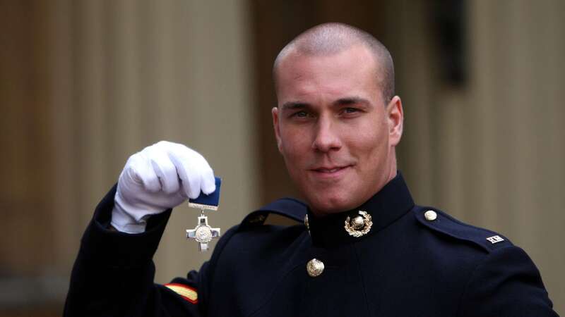 Matthew Croucher receives his George Cross at Buckingham Palace (Image: PA Archive/Press Association Images)