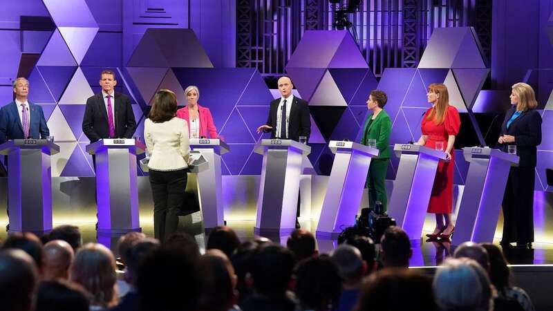 Representatives of the seven main parties clashed on the BBC general election debate (Image: PA)