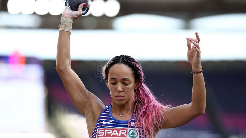 Katarina Johnson-Thompson competes in the women