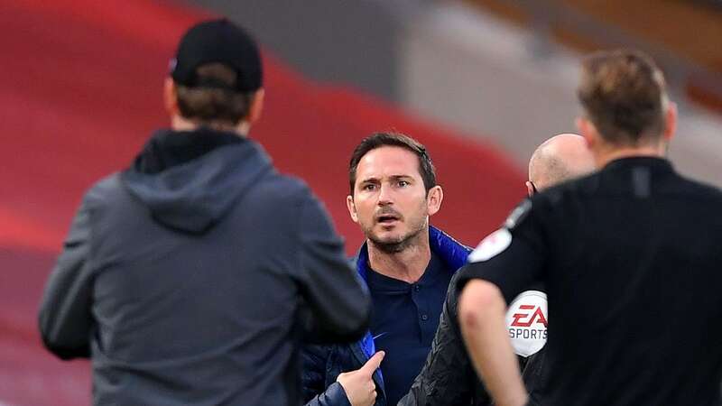 Jurgen Klopp and Frank Lampard were involved in a touchline spat (Image: Getty Images)