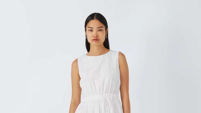 The John Lewis broderie dress is perfect for the summer months (Image: John Lewis)