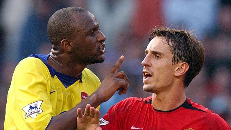 Patrick Vieira has told Gary Neville how he "couldn