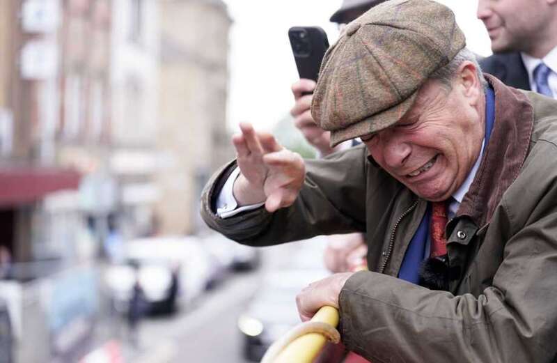 Police warned Farage not to get on the bus for the parade