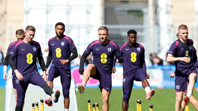 Luke Shaw is now in full training (Image: ADRIAN DENNIS/AFP via Getty Images)