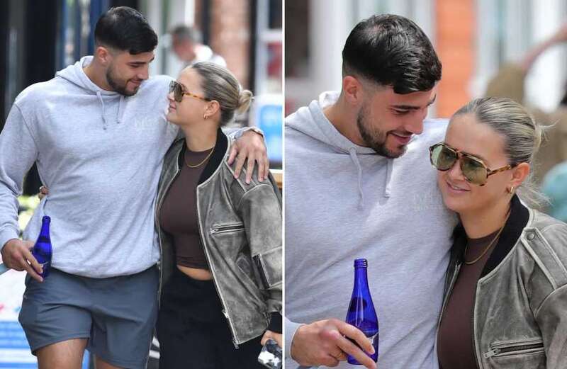 The couple are looking in great spirits on their day out