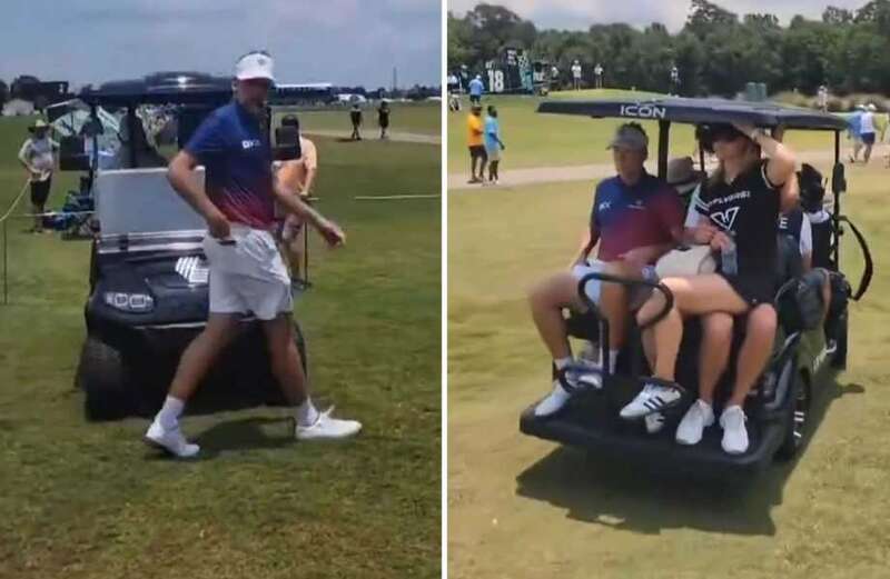 Poulter, 48, had already got into a spot of bother as soon as he arrived in Houston