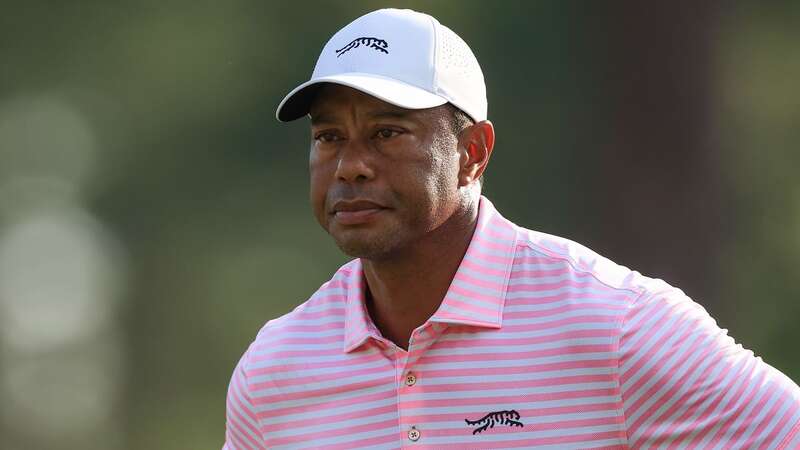 Tiger Woods headed to the range following the end of round one (Image: Getty)