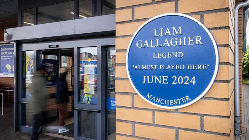 Lidl has unveiled a Liam Gallagher plaque to mark him 