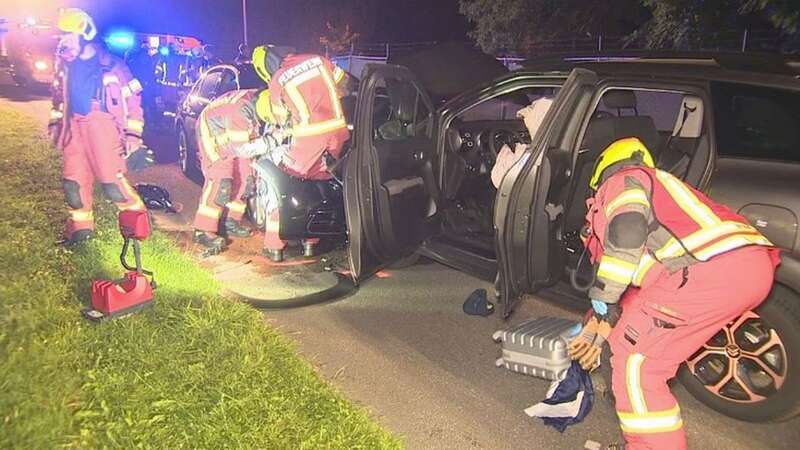 The fans were injured after their car was involved in a head-on collision (Image: tv-niederrhein)