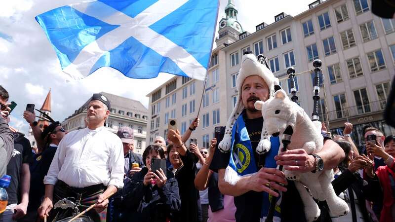 Scotland football fans in Munich ahead of their team