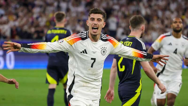 Florian Wirtz celebrates his goal (Image: Gokhan Balci/Anadolu)