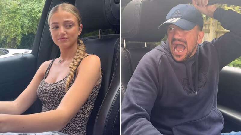 Peter Andre screamed in terror in a clip posted on social media (Image: Instagram)